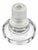 Minimalism Vintage Clear Glass Controlled Bubble Decanter With Frosted Stopper For Sale - Image 3 of 4