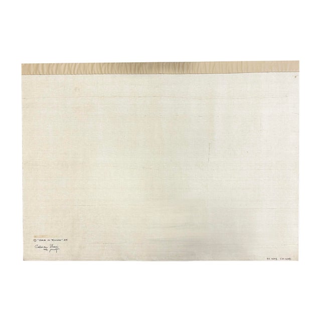 “Torso in Tension” Soft Painting Tapestry by Calman Shemi For Sale - Image 9 of 9