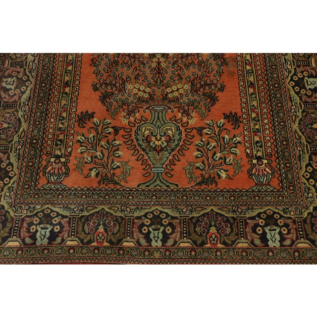 Antique Orange Persian Bijar Rug - 03'04 X 05'00 For Sale - Image 4 of 8