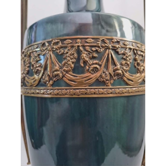 Neoclassical Amphora Vases, 1890s, Set of 2 For Sale - Image 4 of 6