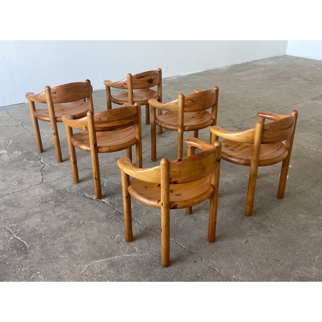 Brutalist Pine Dining Chairs from Rainer Daumiller, Denmark, 1970s, Set of 6 For Sale - Image 6 of 13