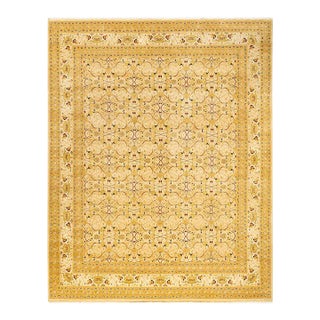 Mogul, One-of-a-Kind Hand-Knotted Area Rug in Ivory, 8' 2" x 10' 2" For Sale
