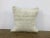 Vintage Turkish White Organic Hemp Handmade Kilim Pillow For Sale In Phoenix - Image 6 of 6