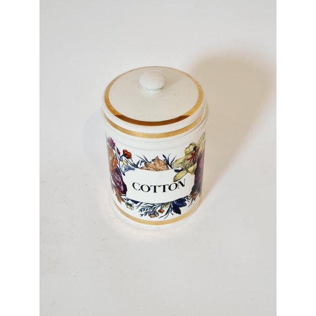 Black Lidded Cotton Jar by Piero Fornasetti, Mid-1900s For Sale - Image 8 of 9
