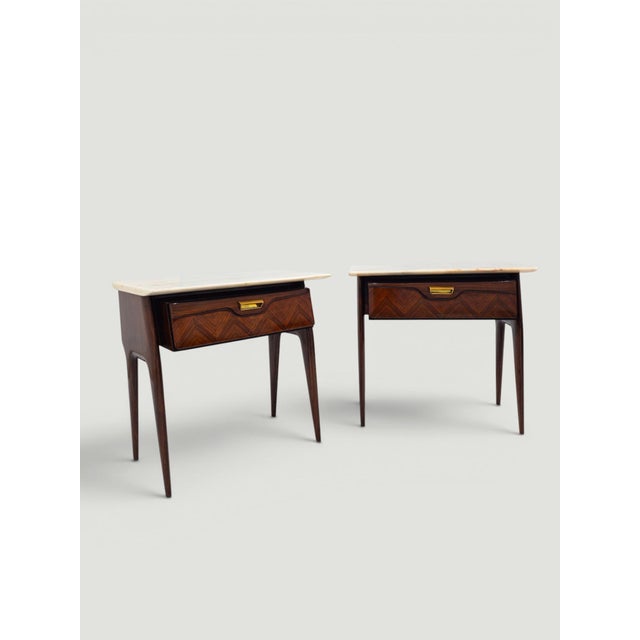 Metal Mid-Century Night Stands by La Permanente Mobili Cantù, 1950s, Set of 2 For Sale - Image 7 of 18