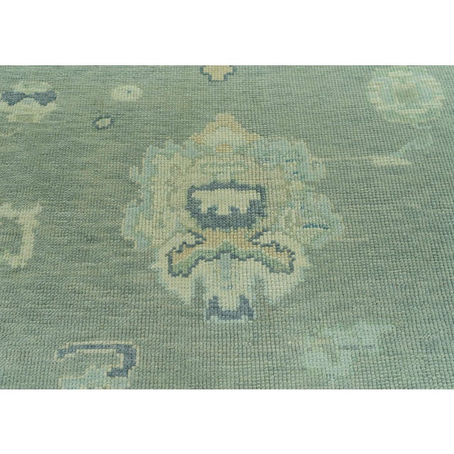 Turkish Turkish Oushak Rug 9'11" x 13'7" #19078 For Sale - Image 3 of 8