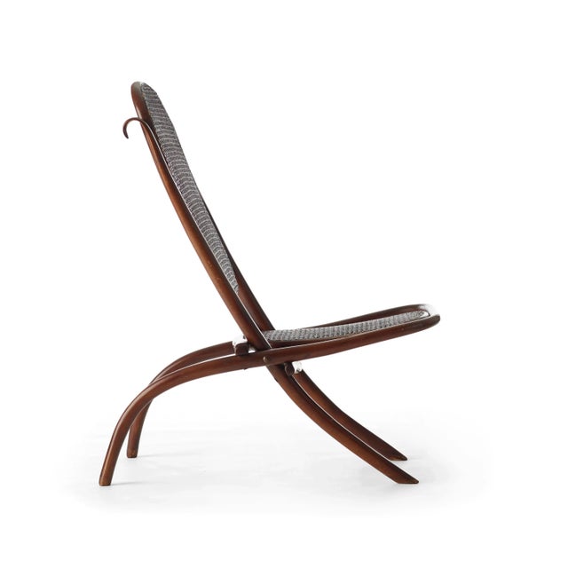Modern Antique Folding Deck Chair by Michael Thonet For Sale - Image 3 of 4