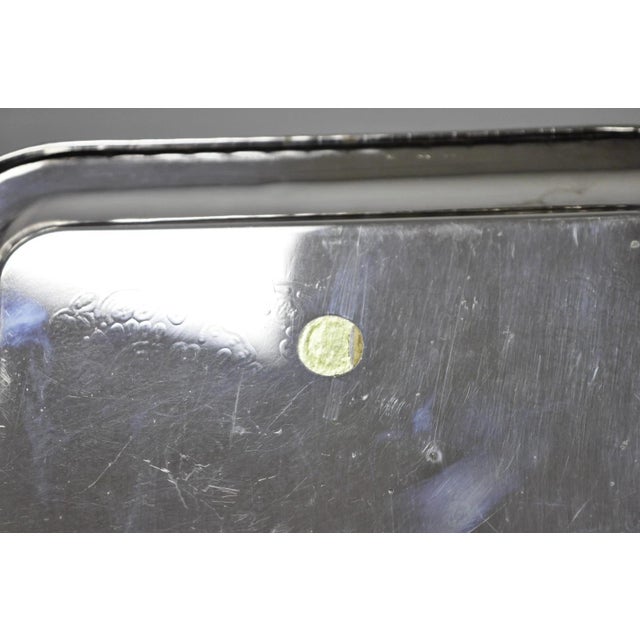 Vintage Silver Plated Victorian Style 9" Square Small Trinket Dish Platter Tray For Sale - Image 11 of 12