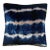 Rousseau Hand Dyed Silk Velvet Pillow, Rose Pink & Indigo Blue Stripe Abstract Pattern For Sale