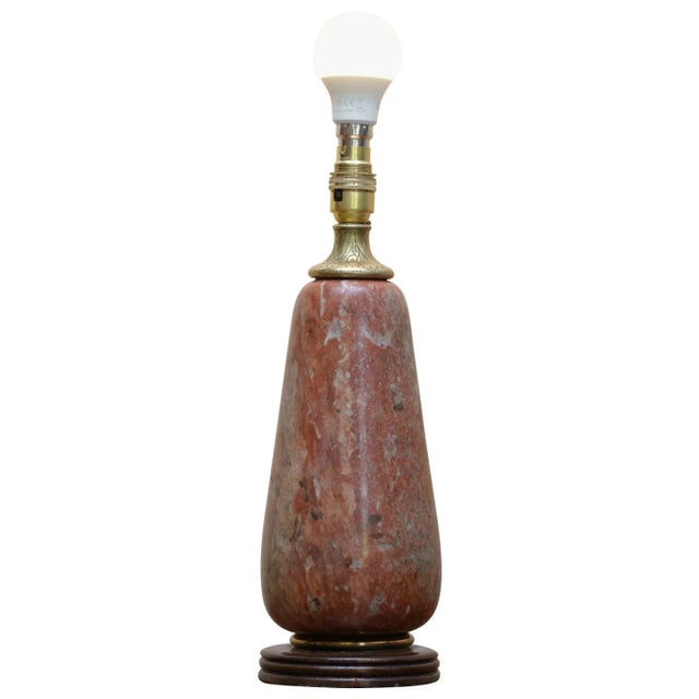 Late Victorian French Antique Gilt Brass Marble Table Lamp For Sale - Image 11 of 11