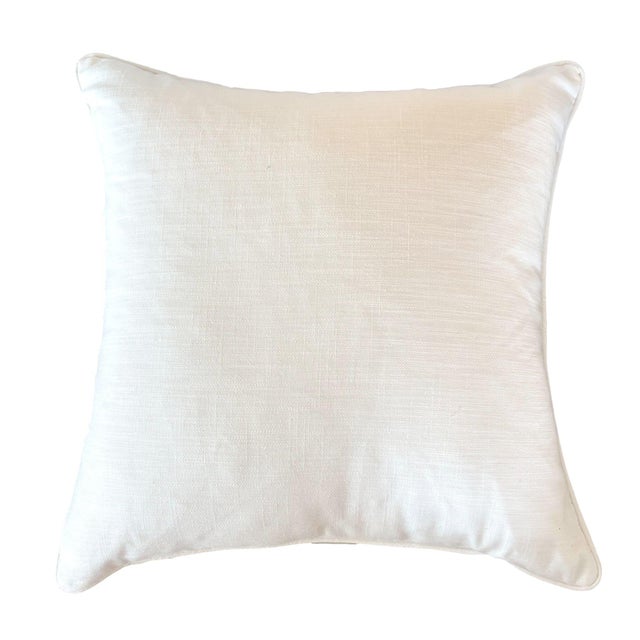 This linen pillow features an intricate medallion pattern in warm golden tones. The subtle detailing makes it ideal for...