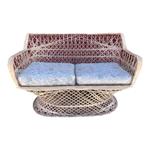 1960s Mid-Century Russell Woodard Style Spun Fiberglass Settee