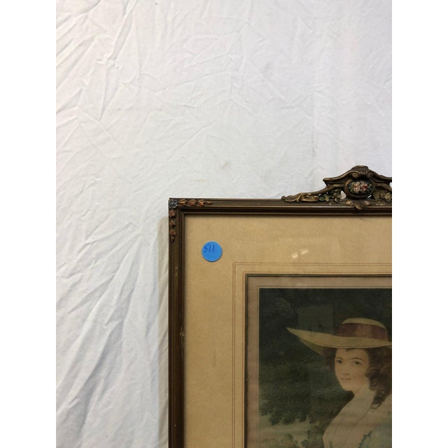 Joshua Reynolds "Elegance in the Countryside" - Antique Portrait, Print of an Original by Sir Joshua Reynolds For Sale - Image 4 of 5