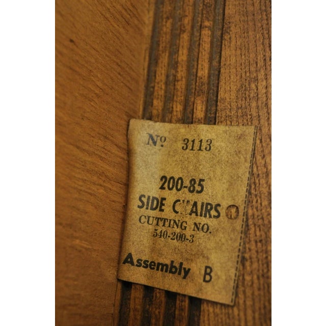 Vintage Mid Century Modern Walnut & Oak Sculptural Dining Side Chairs - A Pair For Sale - Image 11 of 11