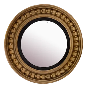 English Convex Regency Mirror