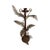 Figurative Vintage Metal Candlesticks Like Palms- A Pair For Sale - Image 3 of 5