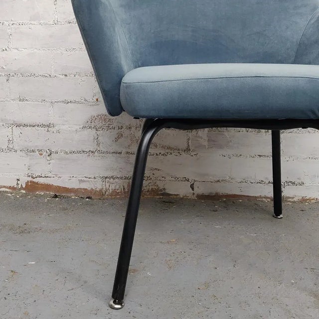 Spanish Velvet Armchair, 1960s For Sale - Image 12 of 13