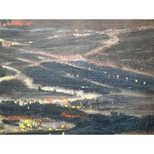 Black Vintage Oil Painting - Lester C. Clark For Sale - Image 8 of 9