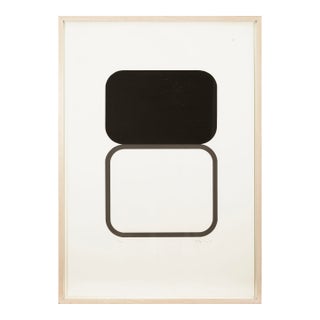 Andrew Spence Untitled Tv Signed Contemporary Woodcut & Linocut on Paper 1991 For Sale