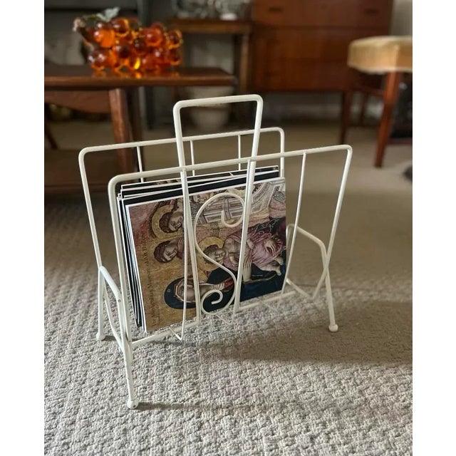1950s 1950s Metal Atomic Magazine Rack For Sale - Image 5 of 5