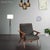 Highlights Made by WoodyFloorUS Materials: Wood, Faux Leather, Fabric Overall width: 29.92 inches Overall height: 33.86...