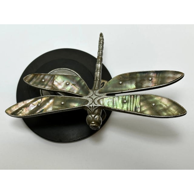 British Art Deco Circa 1934 Dragonfly Desmo Car Mascot Sculpture For Sale - Image 9 of 13