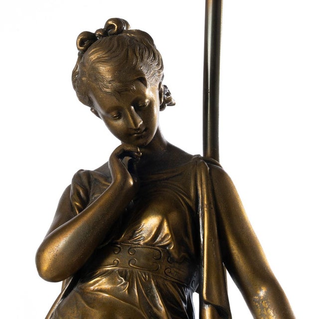 Early 20th Century Pair of Classical Form Figural Lamps For Sale - Image 16 of 18