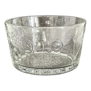 1970s Iittala Finland Flora 5" Glass Bowls Designed by Oiva Toikka