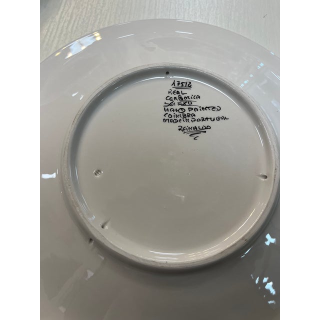 Coimbra Ceramic - Hand Painted Portuguese Plate 4 For Sale - Image 11 of 11