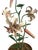 Pink Vintage Italian Tole Peinte Potted Pink Lily / Lilies Floral / Flower Arrangement For Sale - Image 8 of 11