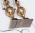 Mid Century Very Tall Indo-Persian Brass Lamps With Shades - A Pair For Sale - Image 9 of 11