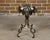 19th Century 19th Century French Iron and Brass Guéridon Table with Quatrefoil Inspired Marble Top For Sale - Image 5 of 12