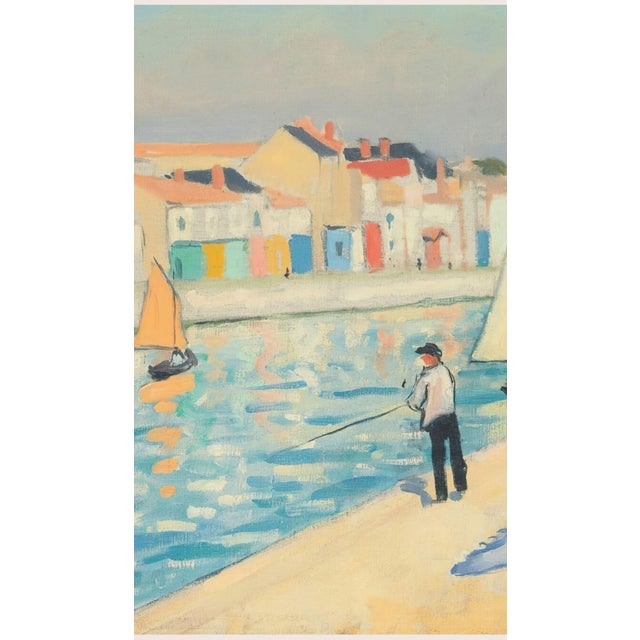 Not Yet Made - Made To Order Vintage Coastal Art Print – French Harbor Fishermen by Albert Marquet, 60" X 40" For Sale - Image 5 of 7