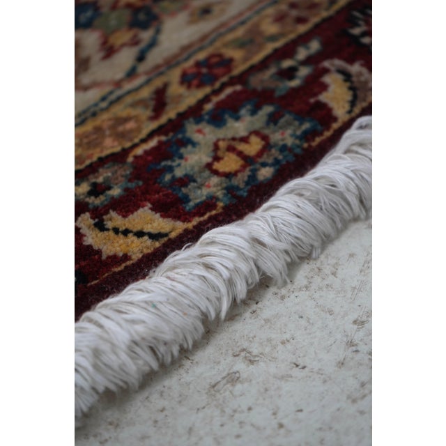 Traditional Hand Woven Blue Oriental Rug Approx. 8x8 For Sale - Image 3 of 10