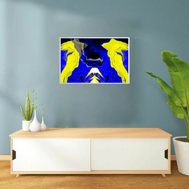 Created by South-African born artist, Bianca Meyrick Kies, 'Kairos & Chronos' Hahnemuhle Fine Art Print is in an abstract...