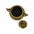 Metal Mid-Century Japanese Champlevé Enamel Tripod Censer With Guardian Lion Finial For Sale - Image 7 of 12