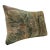 Antique Brussels Verdure Tapestry Fragment Pillow With Leaf Motif For Sale