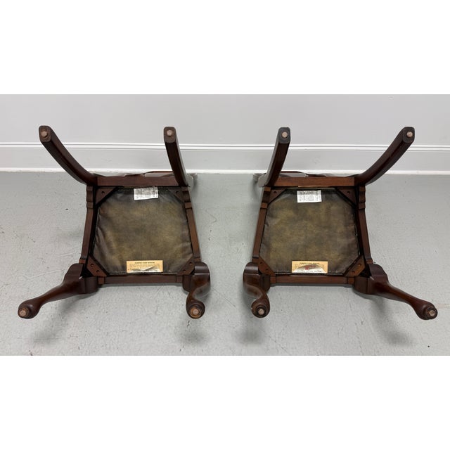 Henkel Harris 110s 29 Solid Mahogany Queen Anne Dining Side Chair - Pair A For Sale - Image 10 of 12