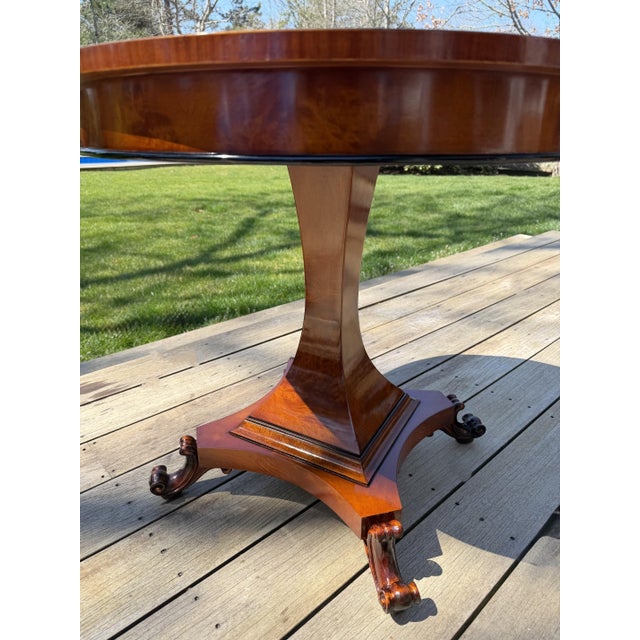 Italian Burlwood Marquetry Center Table With Custom Glass Top For Sale - Image 16 of 18