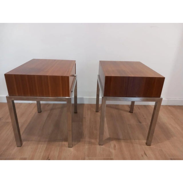 Bedside Tables, Italy, 1970s, Set of 2 For Sale - Image 9 of 10
