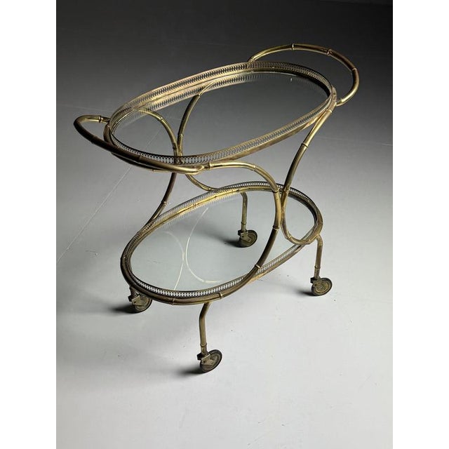 Faux Bamboo Serving Trolley For Sale - Image 12 of 18