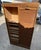 Oak Double-Column Roll-Top Filing Cabinet, 1950s For Sale - Image 6 of 18