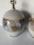 1980s Pair of Vintage Mid-Century California Studio Pottery Stoneware Table Lamps With Hand-Painted Floral Motif For Sale - Image 5 of 12