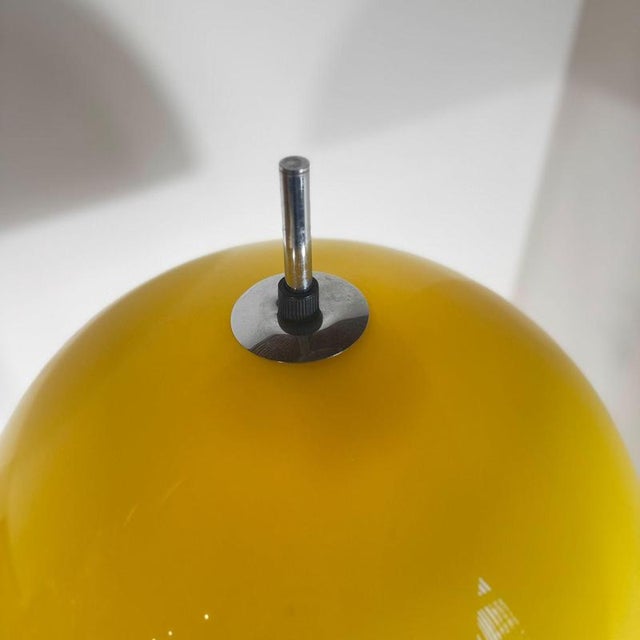 Vintage Nordic Yellow Floor Lamp For Sale - Image 3 of 9