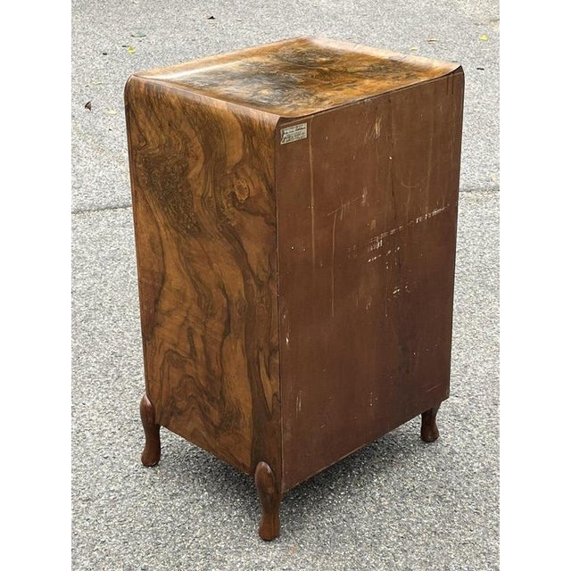 Art Deco Walnut Chest of Drawers from Maurice Adams of London W1 For Sale - Image 5 of 14
