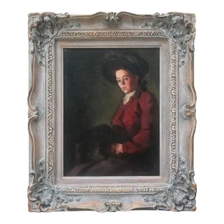 American Impressionist Portrait of a Young Woman Robert Henri For Sale