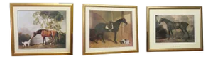 George Stubbs, Horses, 1960, Large Prints, Framed, Set of 3