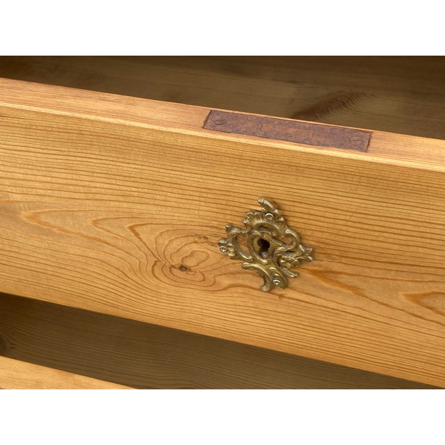 1910s Pine Chest of Four Drawers, France For Sale - Image 9 of 12