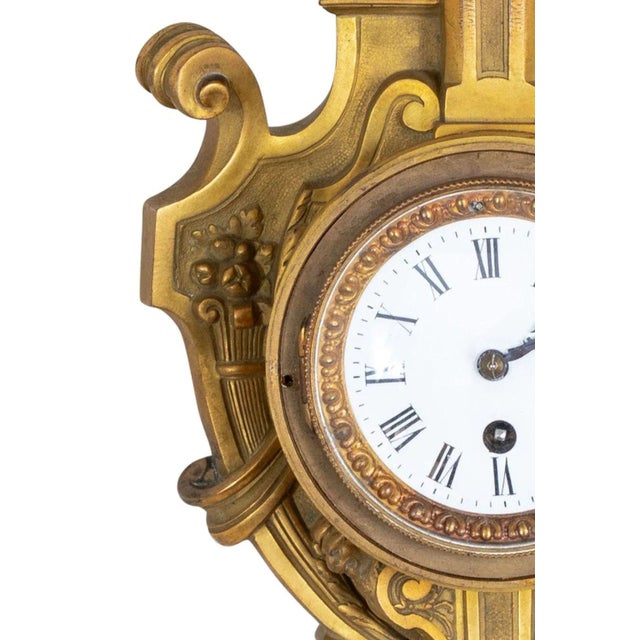 French Louis XVI Style Cartel Clock For Sale - Image 3 of 4