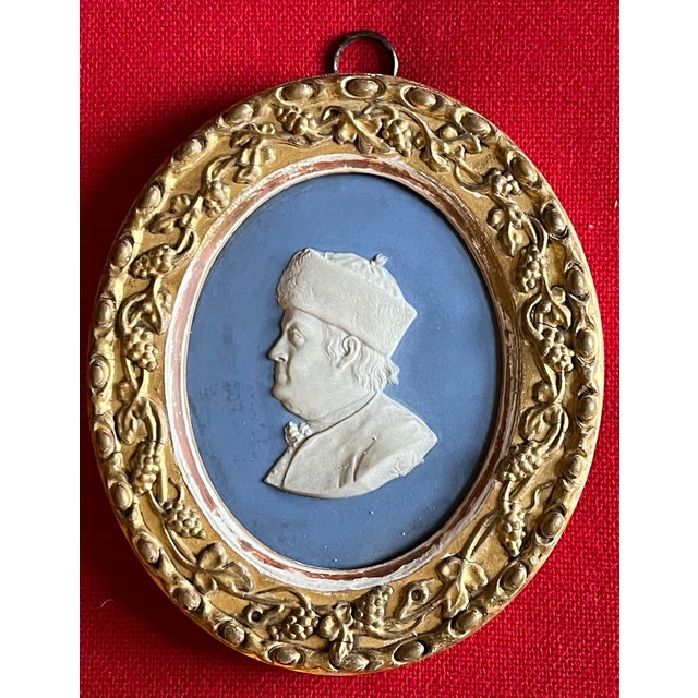 Antique 18th Century Wedgwood Portrait Medallion Plaque - Bust of Benjamin Franklin Circa 1780 For Sale - Image 9 of 15